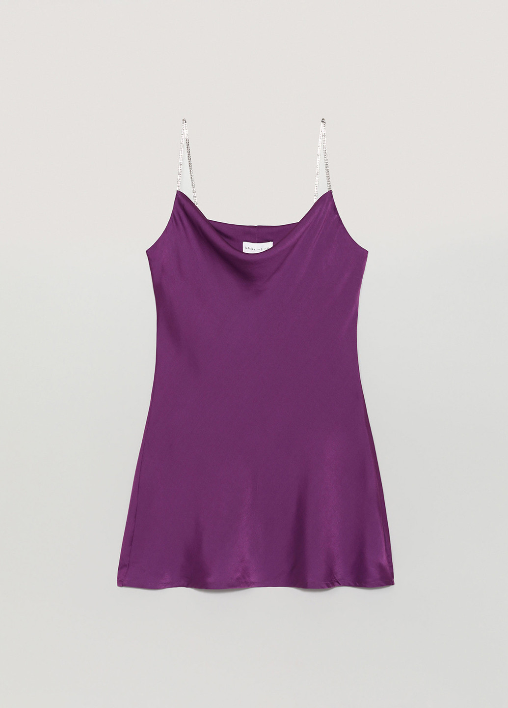 Фиолетовое коктейльное, кэжуал платье платье-комбинация Lefties однотонное