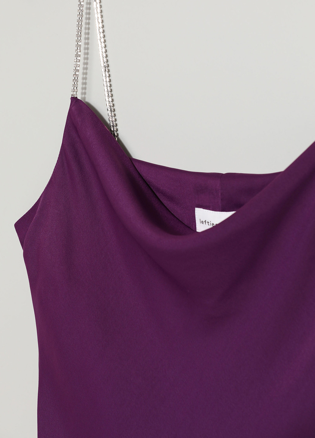 Фиолетовое коктейльное, кэжуал платье платье-комбинация Lefties однотонное