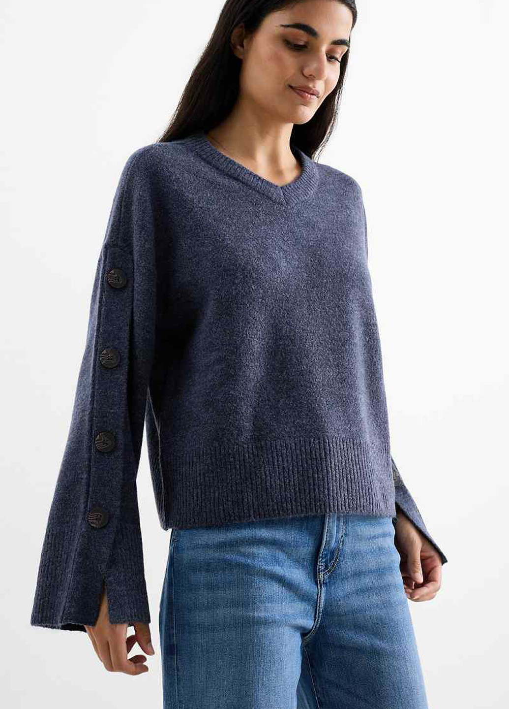 Темно-синій демісезонний пуловер пуловер C&A