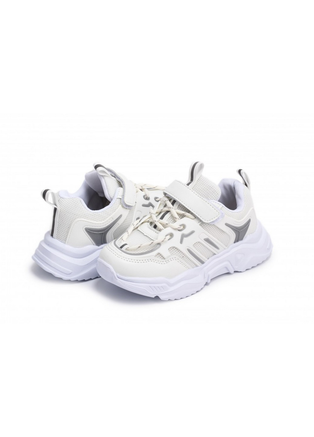 Белые демисезонные кроссовки 2510-2awhite 26 белый (2000903699804) Erra