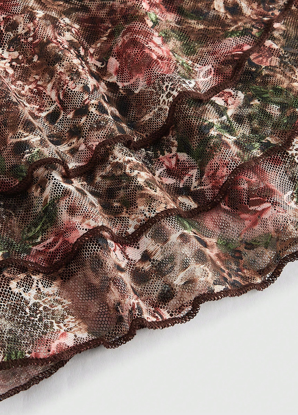 Комбинированное кэжуал платье с открытой спиной SHEIN с цветочным принтом