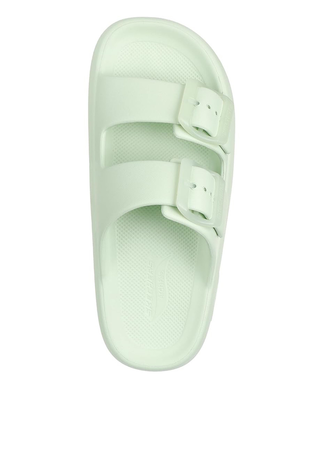 Светло-зеленые шлепанцы Skechers