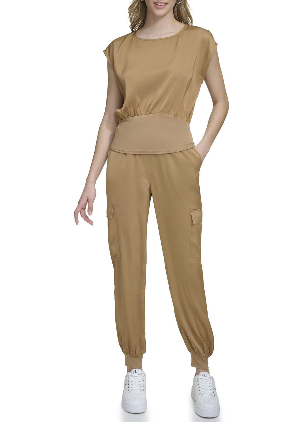 Коричнева блуза Calvin Klein