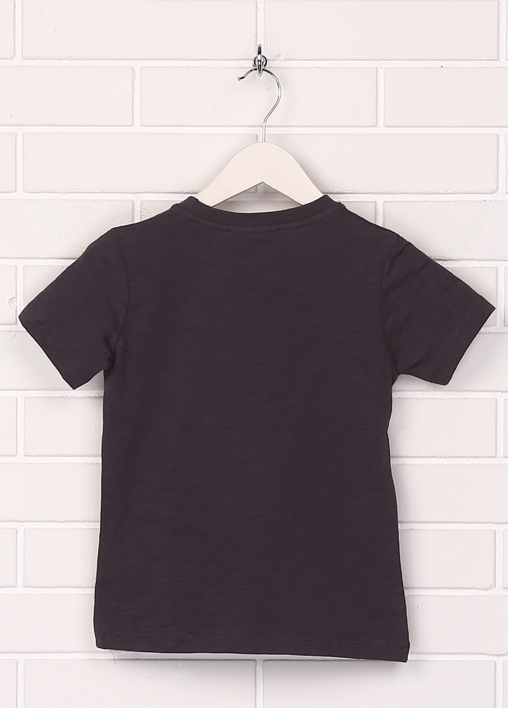 Темно-серая летняя футболка с коротким рукавом Cigit