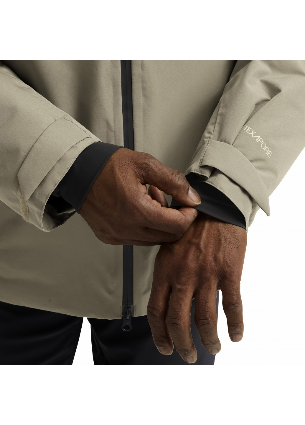 Бежевий зимній Пуховик Jack Wolfskin