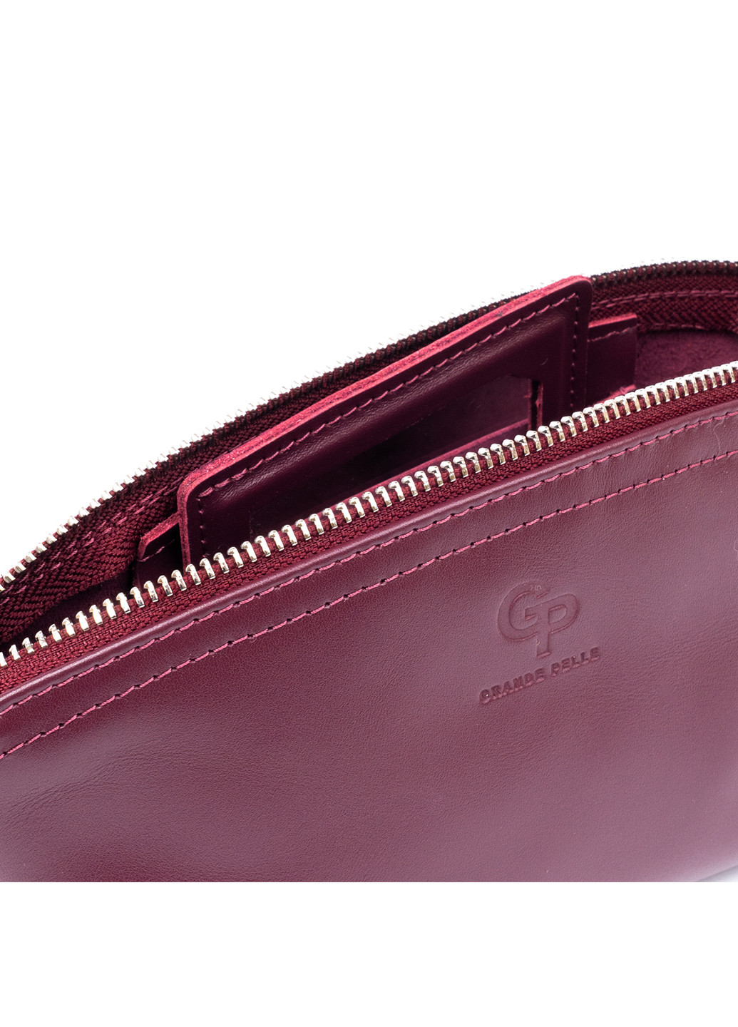 Женская кожаная косметичка 23х10,5х7,5 см Grande Pelle (253491071)