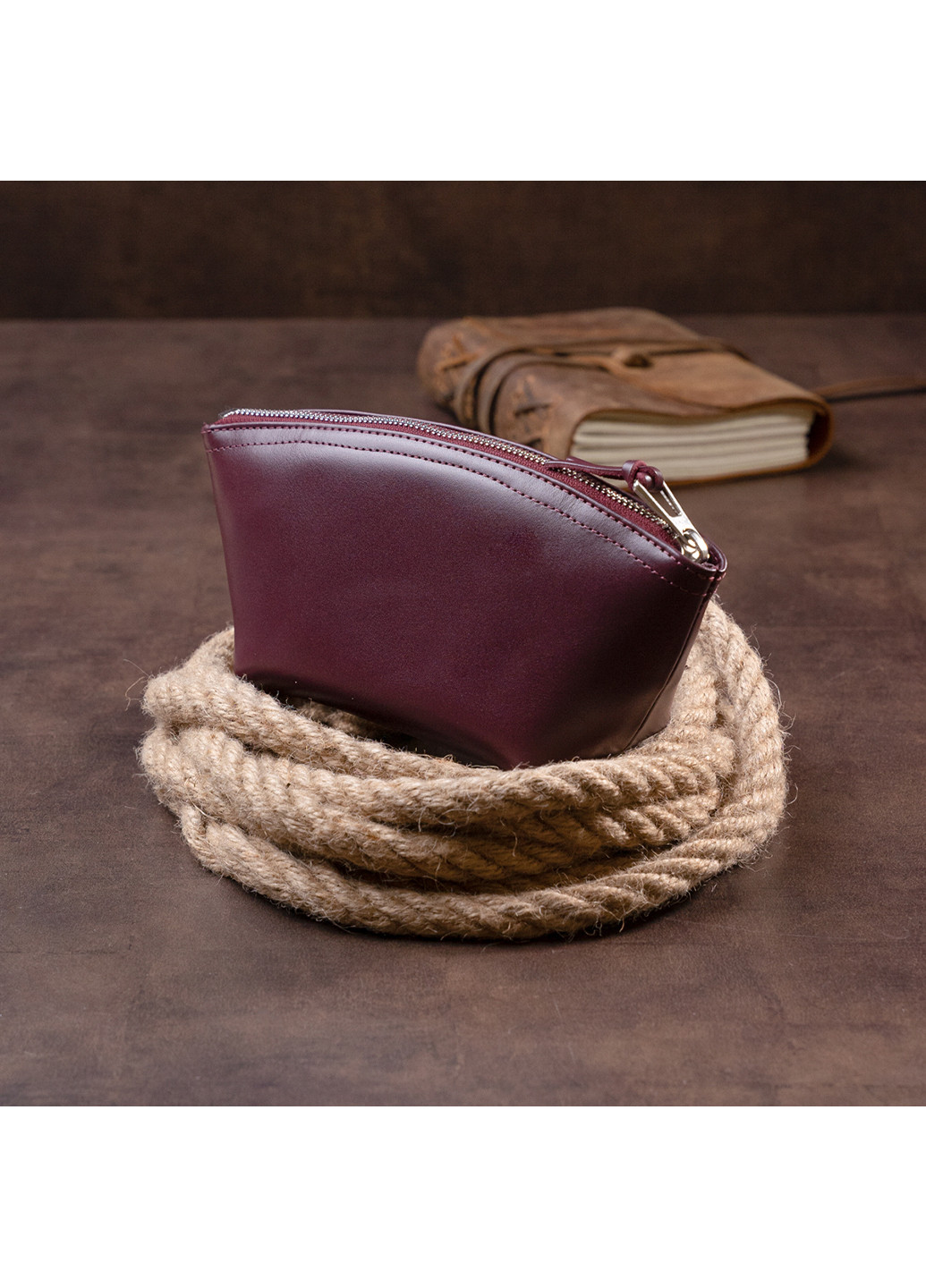 Женская кожаная косметичка 23х10,5х7,5 см Grande Pelle (253491071)