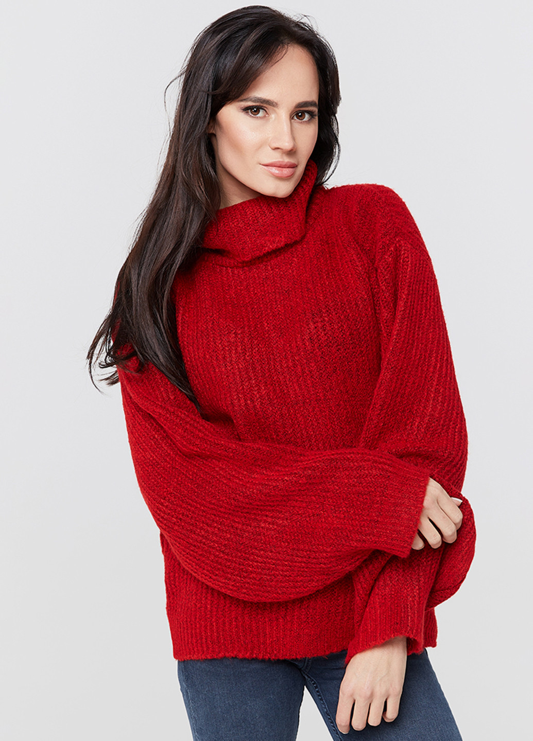 Красный зимний свитер Brunello de Neri
