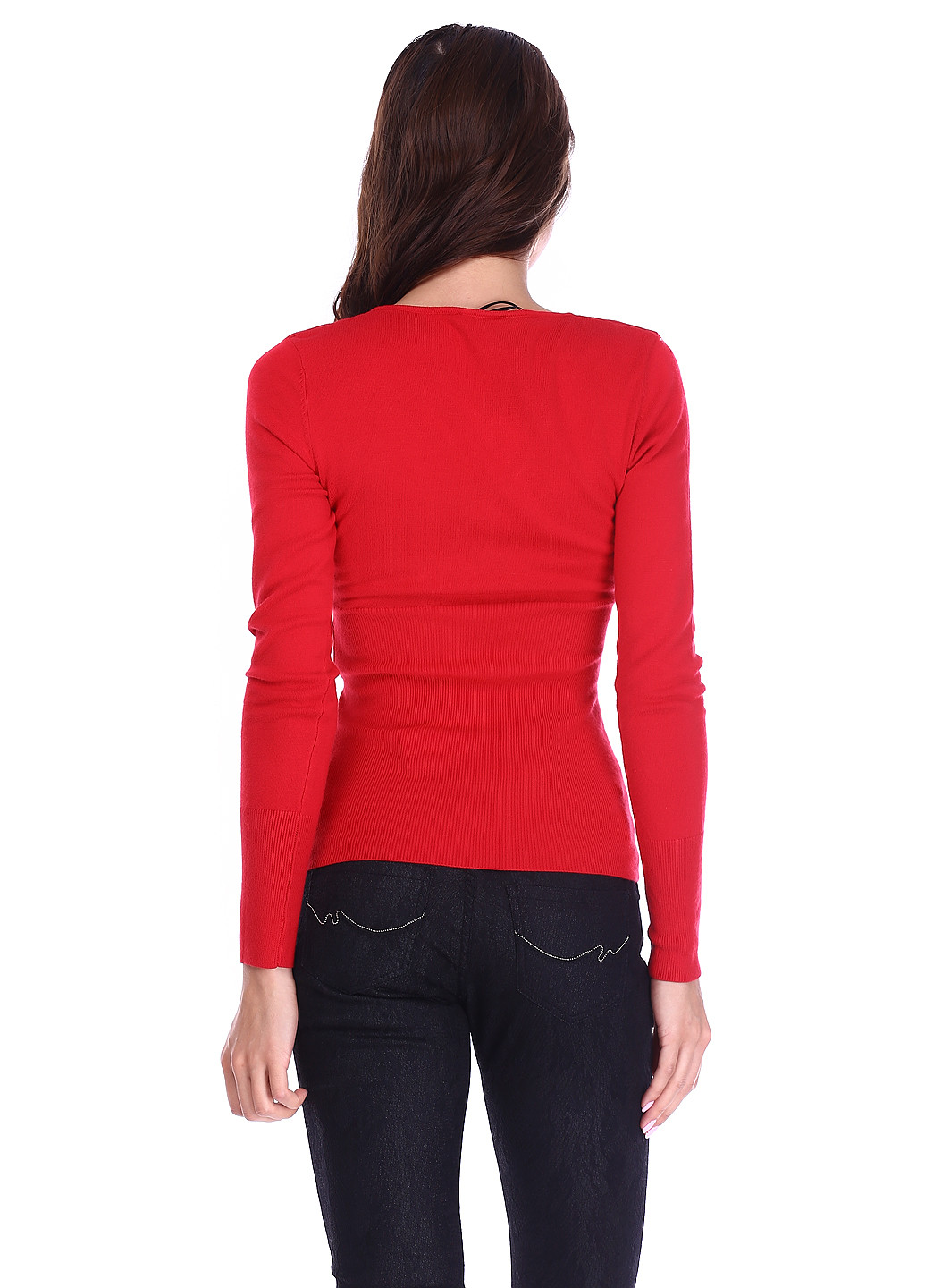 Красный демисезонный пуловер пуловер Morgan