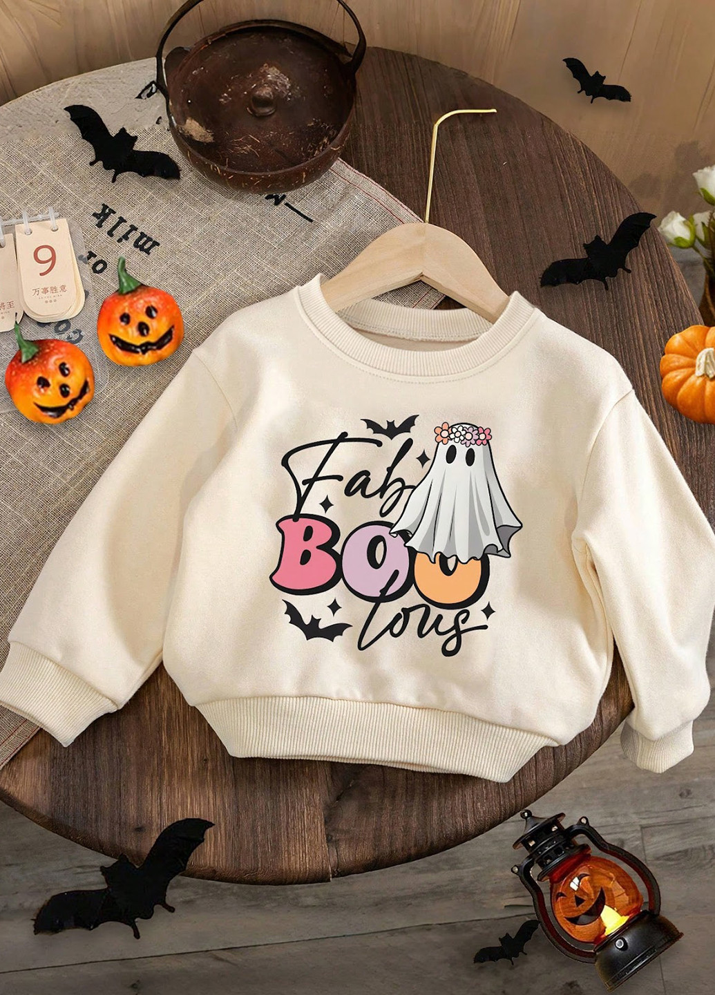 SHEIN світшот напис кремовий кежуал поліестер