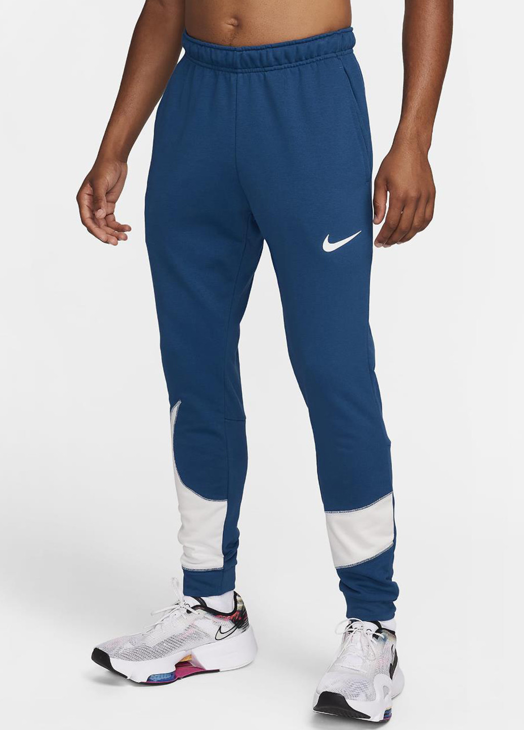 Синие кэжуал, спортивные демисезонные джоггеры брюки Nike