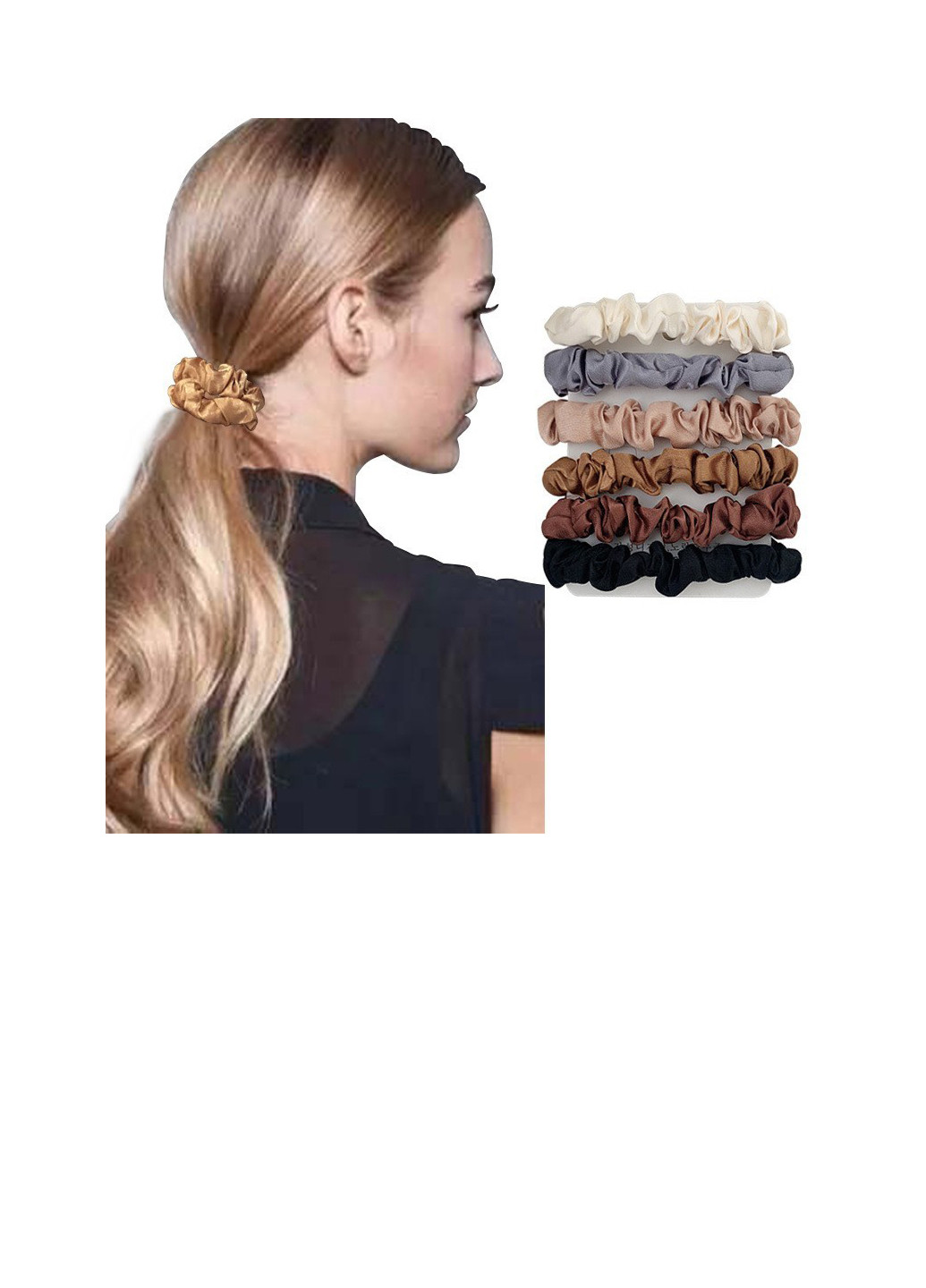 Набор резинок для волос "Мелодия" разноцветные, 6 шт Анна Ясеницька (253329470)