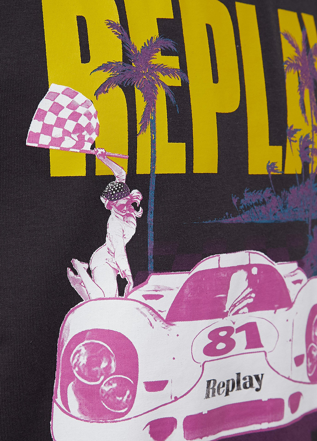 Черная футболка Replay