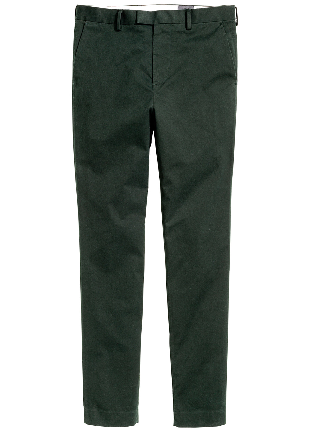 Темно-зеленые кэжуал демисезонные чиносы брюки H&M
