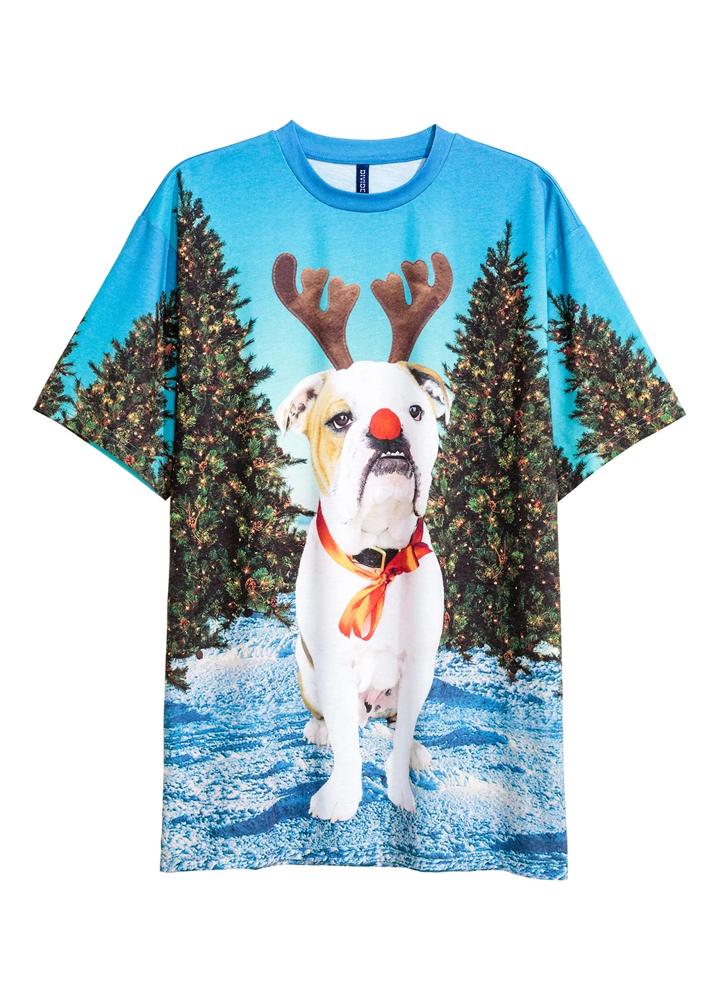 Голубая футболка H&M