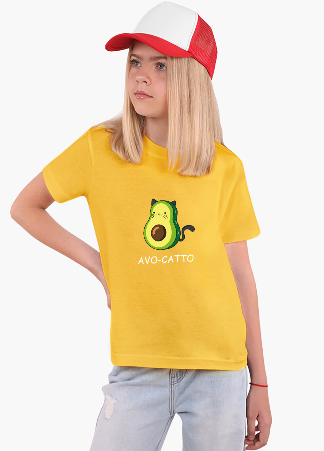 Жовта демісезонна футболка дитяча авокадо (avocado) (9224-1372) MobiPrint