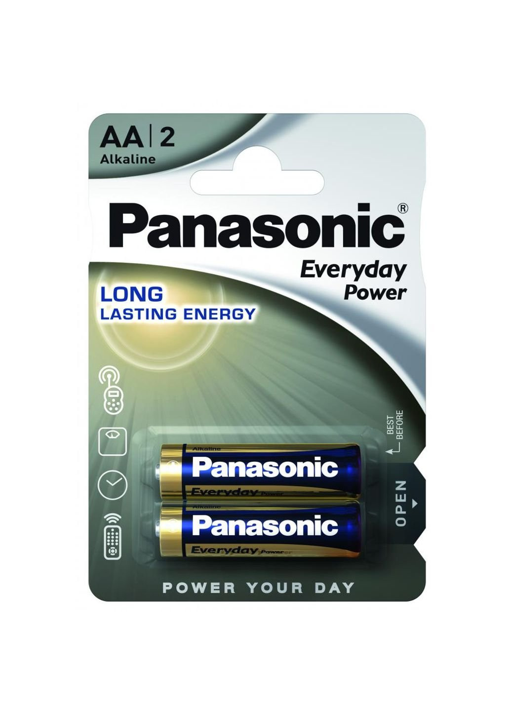 Батарейка AA LR06 Everyday Power * 2 (LR6REE/2BR) Panasonic (251412033)