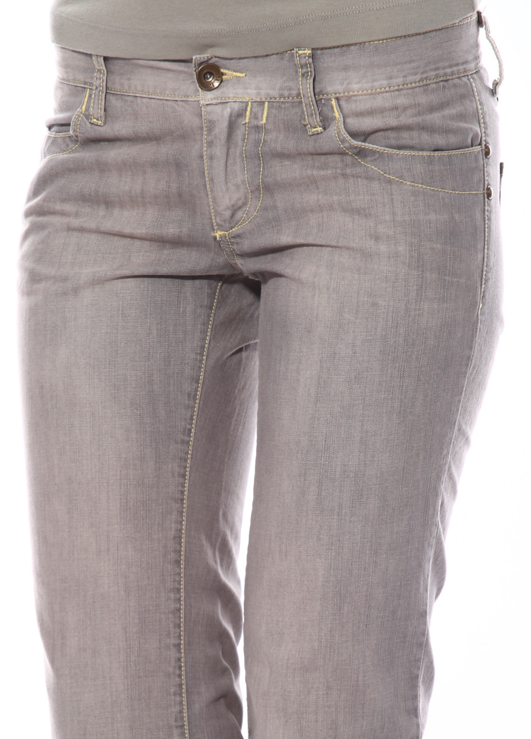 Светло-серые кэжуал демисезонные брюки Fornarina