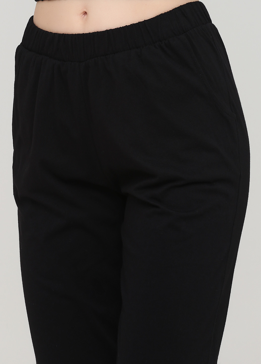 Черная всесезон пижама (топ, брюки) топ + брюки Mirano