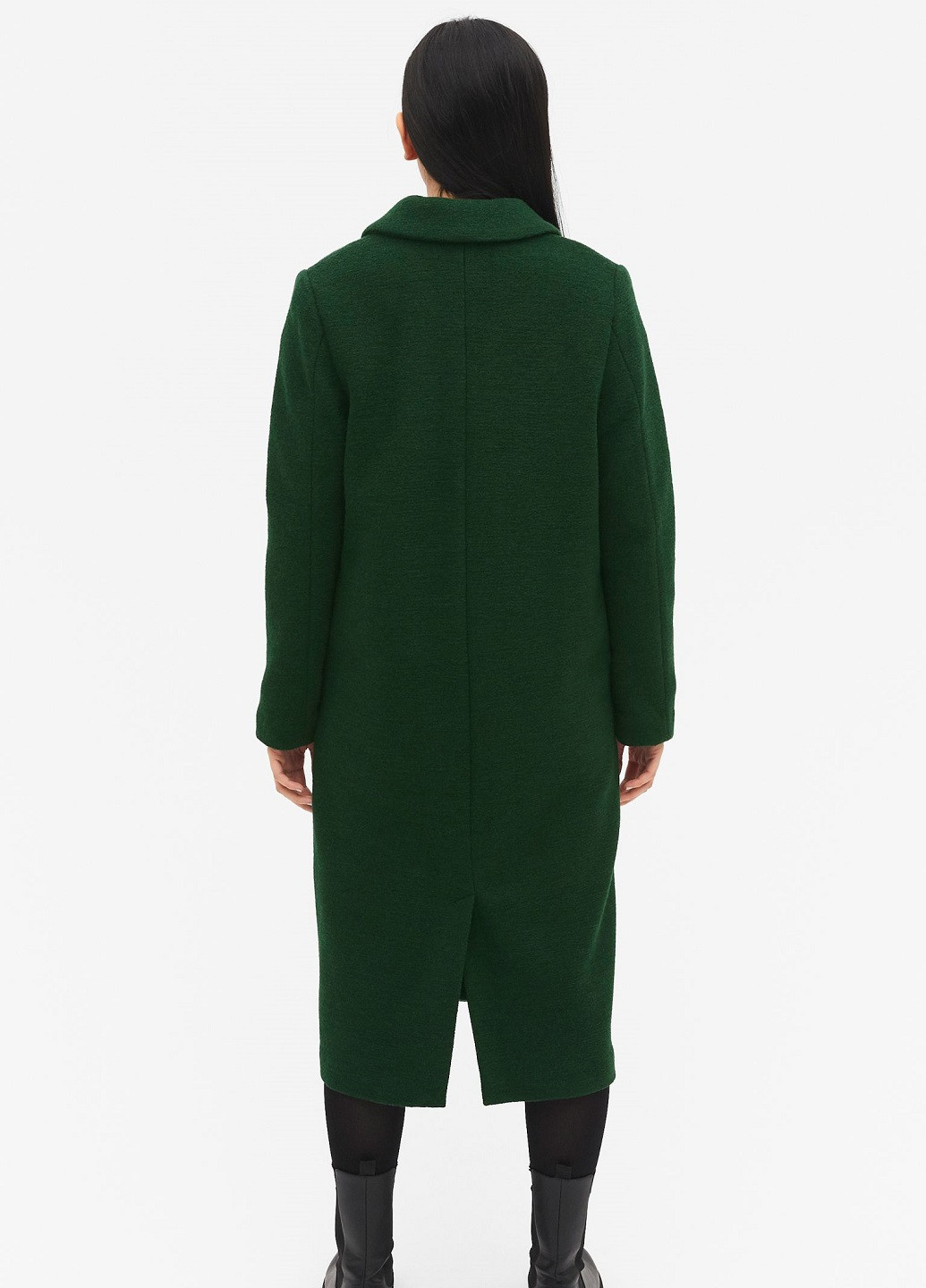 Темно-зеленое зимнее Пальто H&M