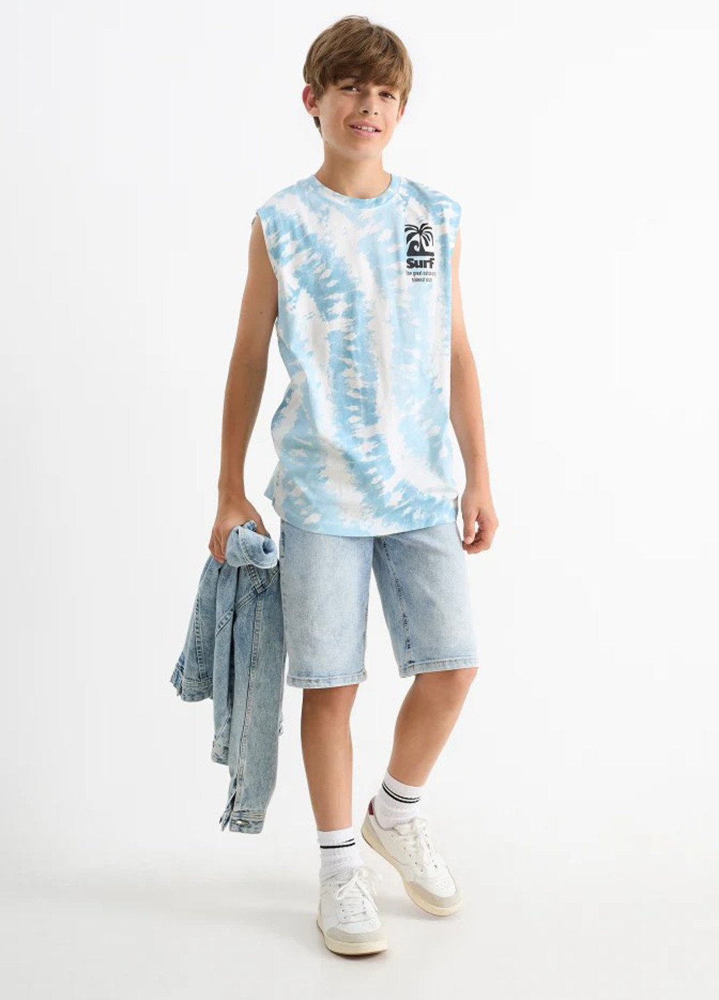 Комбінована літня футболка C&A