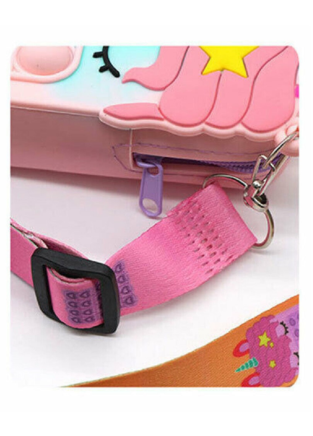 Іграшка сумка гаманець крос-боді антистрес Pop It Simple Dimple силіконова 14х4х8.5 см (473575-Prob) Unbranded (255302469)