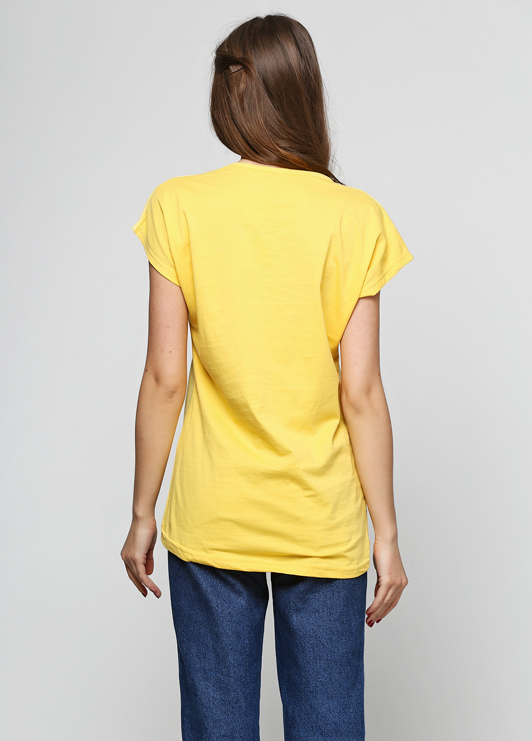 Желтая летняя футболка Diyamor