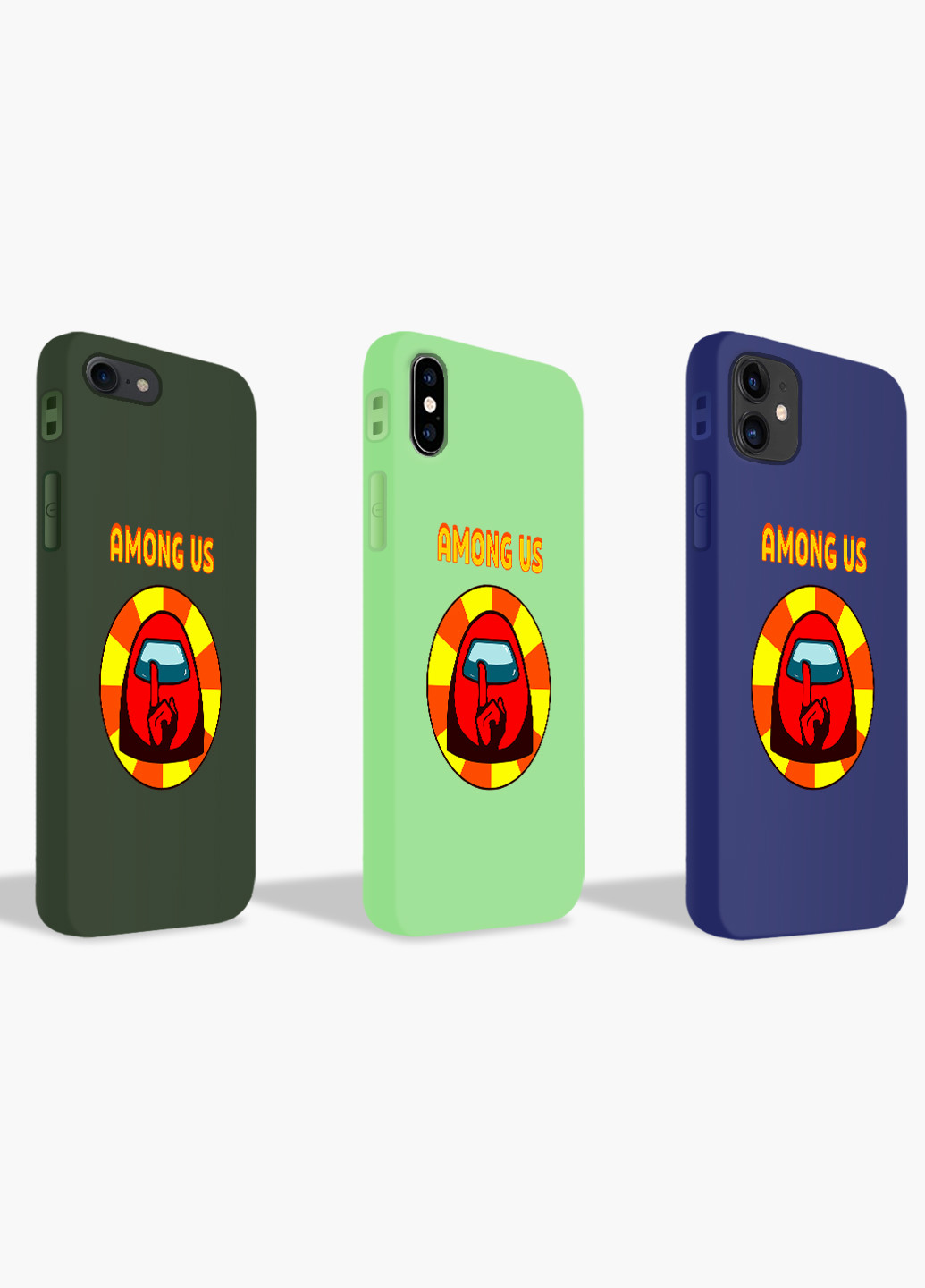 Чехол силиконовый Apple Iphone Xs Амонг Ас Красный (Among Us Red) (8938-2412) MobiPrint (219566160)