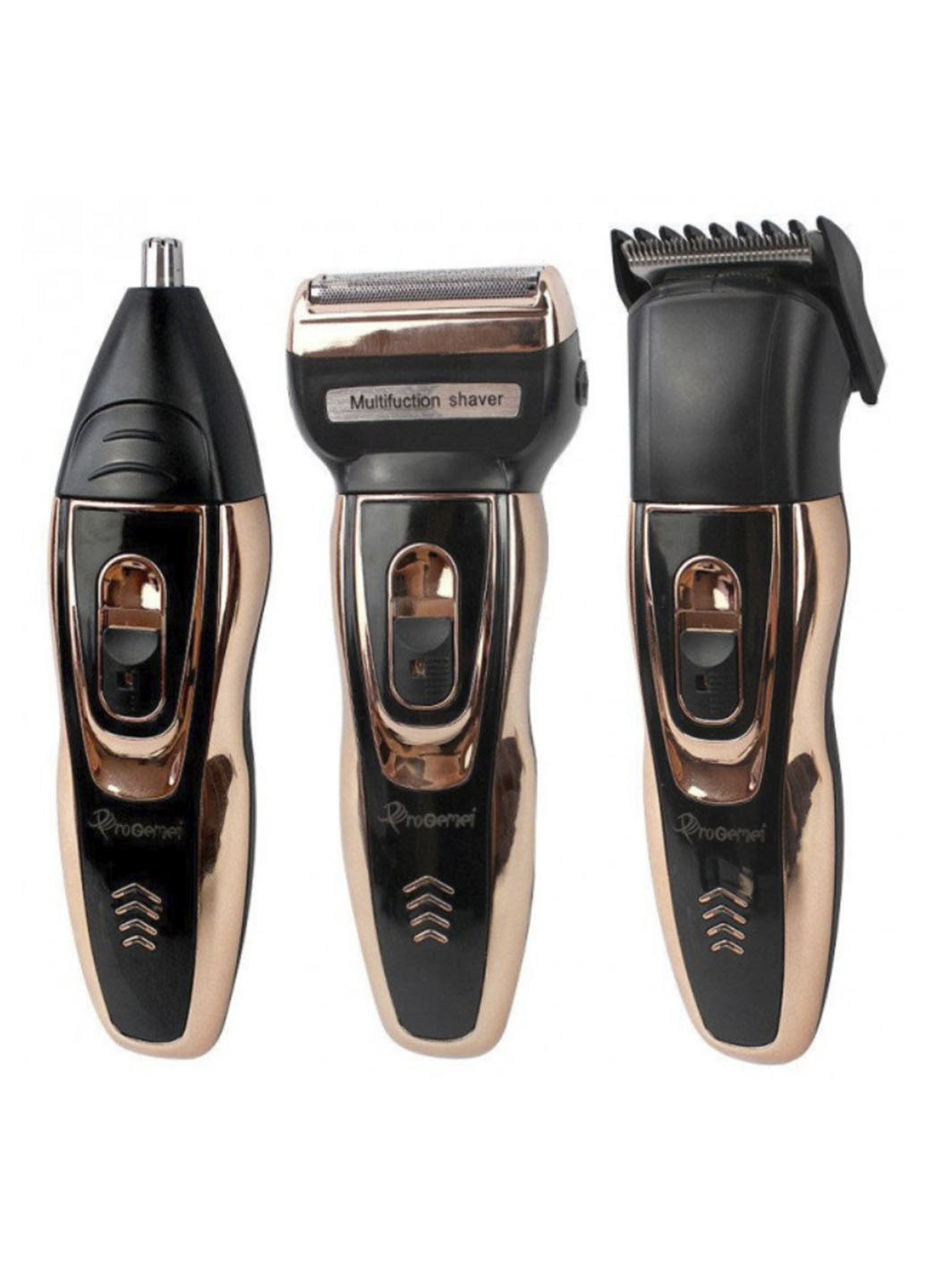 Чоловічий тример бритва акумуляторна для стрижки волосся та бороди Pro Gold GM-595 Gemei (253059325)