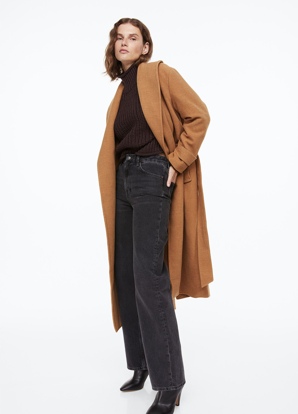 Светло-коричневое демисезонное Пальто H&M