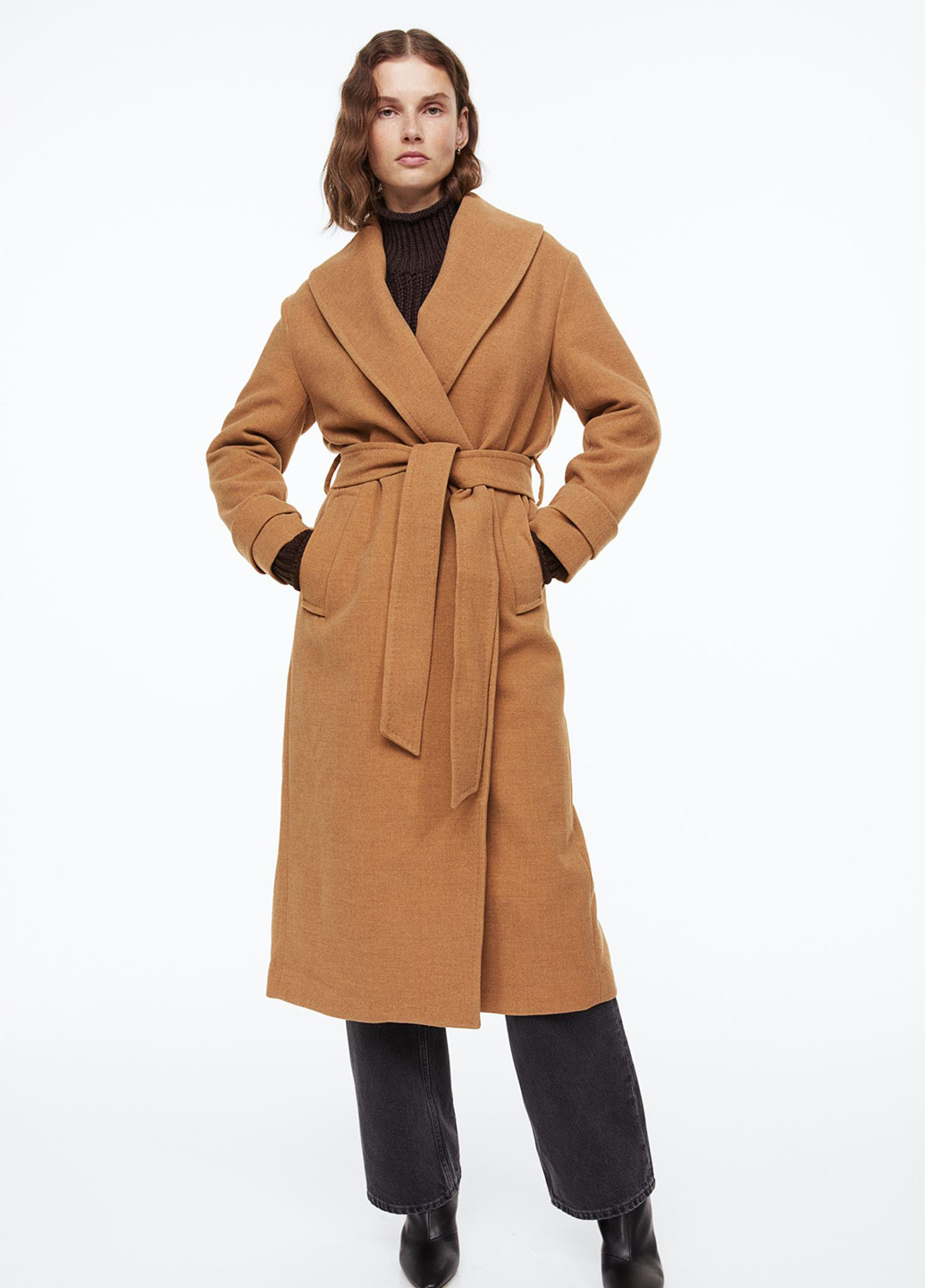 Светло-коричневое демисезонное Пальто H&M