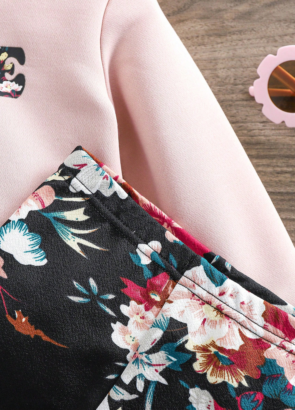 Комбинированный демисезонный костюм (худи, леггинсы) брючный SHEIN