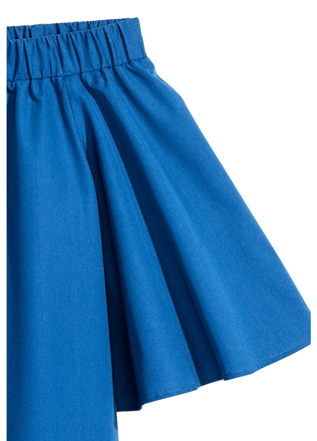 Синее кэжуал платье а-силуэт, с открытыми плечами H&M однотонное