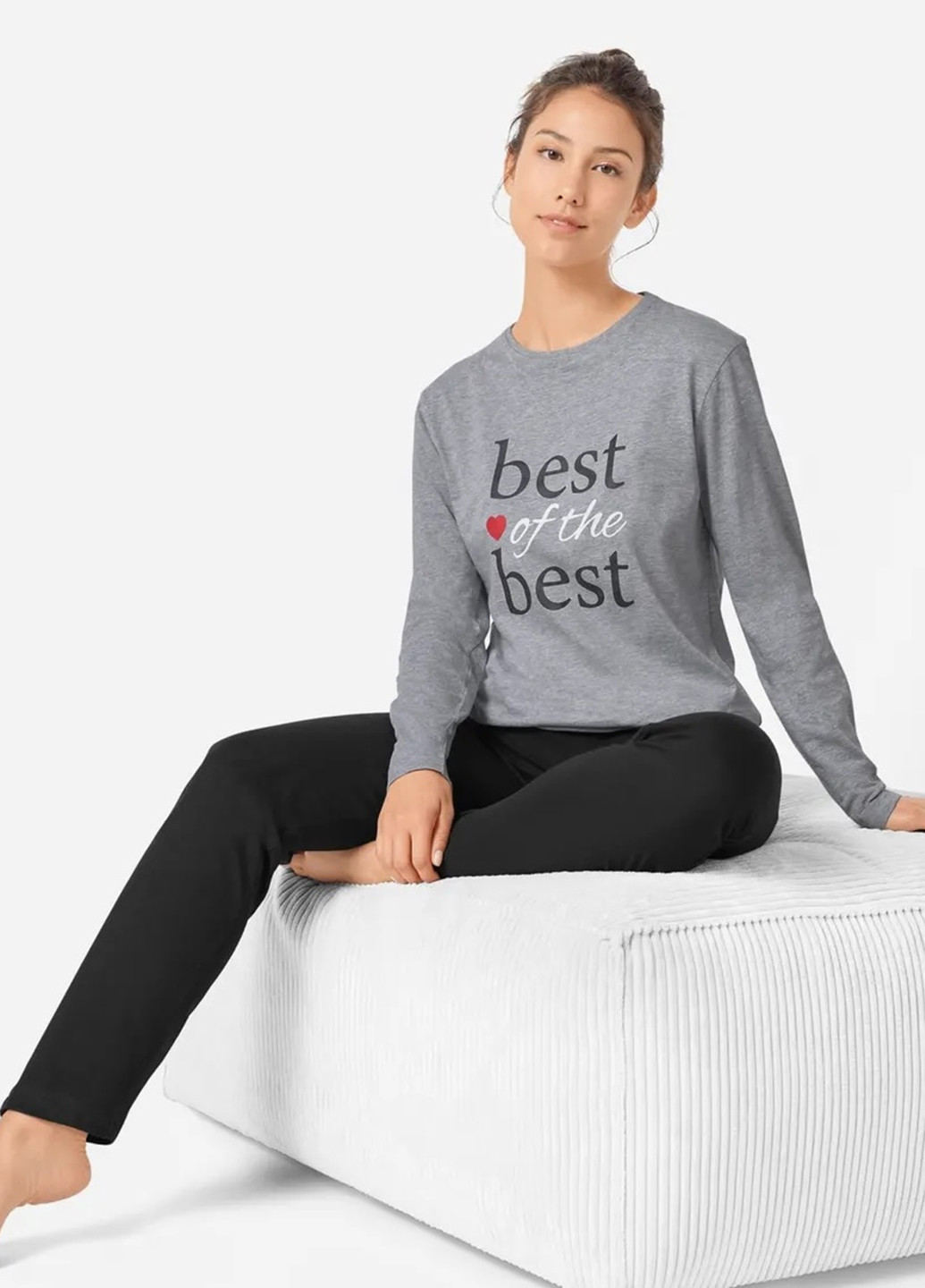 Комбінована всесезон піжама (лонгслів, штани) лонгслів + брюки Esmara