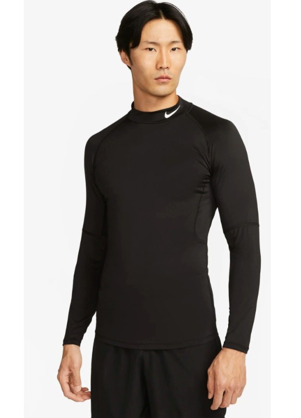 Термолонгслив FB7908-010 Nike Pro Dri-FIT Fitness Mock-Neck Long-Sleeve (314148221)