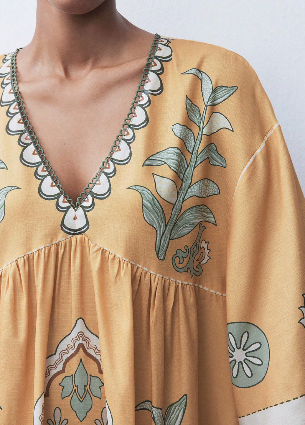 Комбінована кежуал сукня кльош, а-силует SHEIN з малюнком