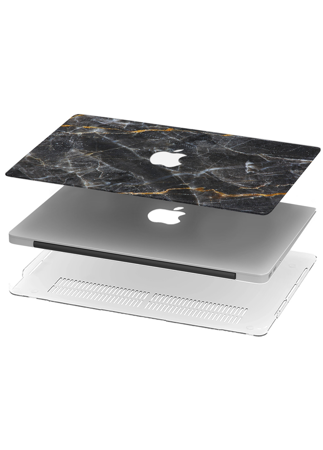 Чехол пластиковый для Apple MacBook Pro 13 A1278 Темный Мрамор (Dark Marble) (6347-1867) MobiPrint (218505489)
