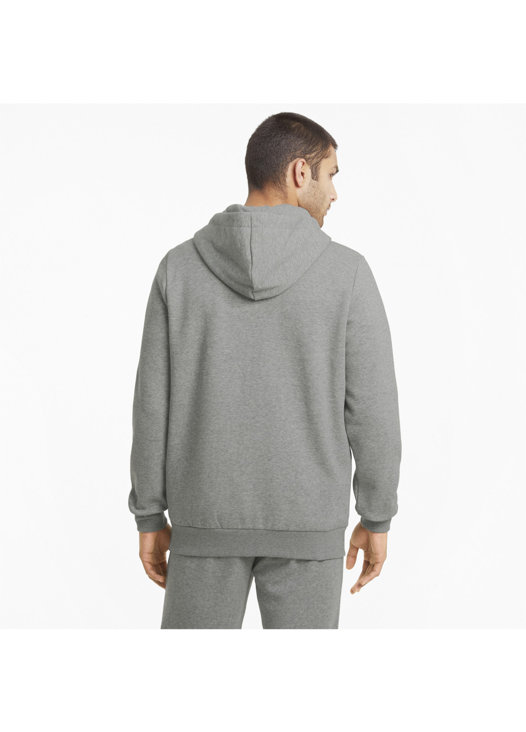 Толстовка Essentials Full-Zip Logo Men's Hoodie Puma (244370839)