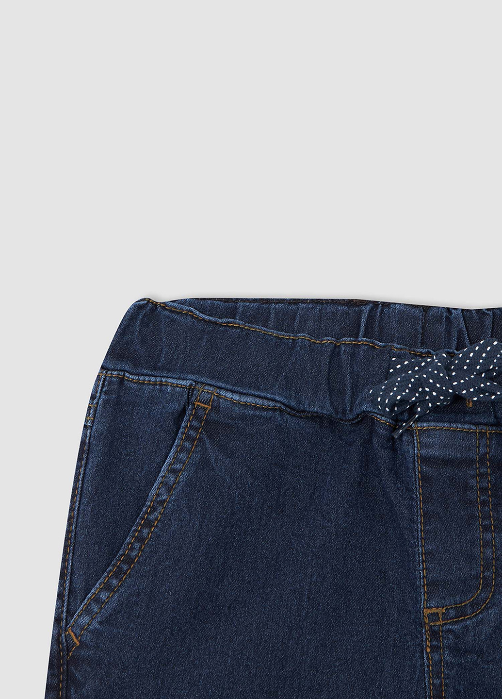Штани DeFacto джогери темно-сині джинсові бавовна