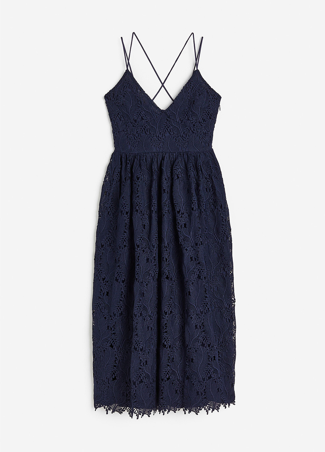 Темно-синя святковий, коктейльна сукня H&M однотонна