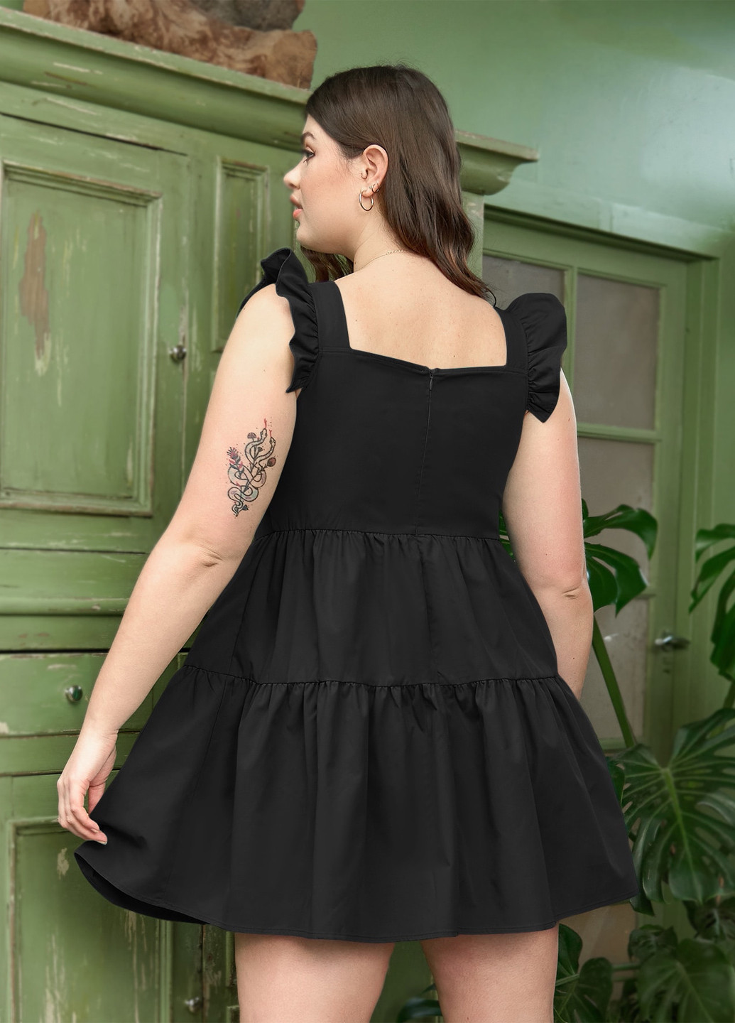 Чорна кежуал сукня бебі долл SHEIN однотонна