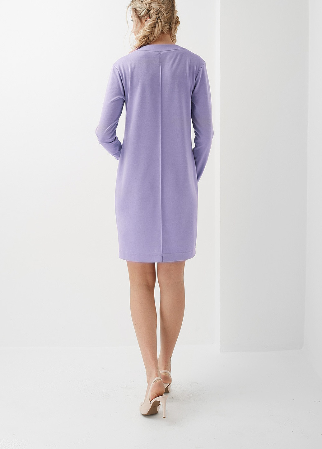 Фиолетовое кэжуал платье Dianora однотонное