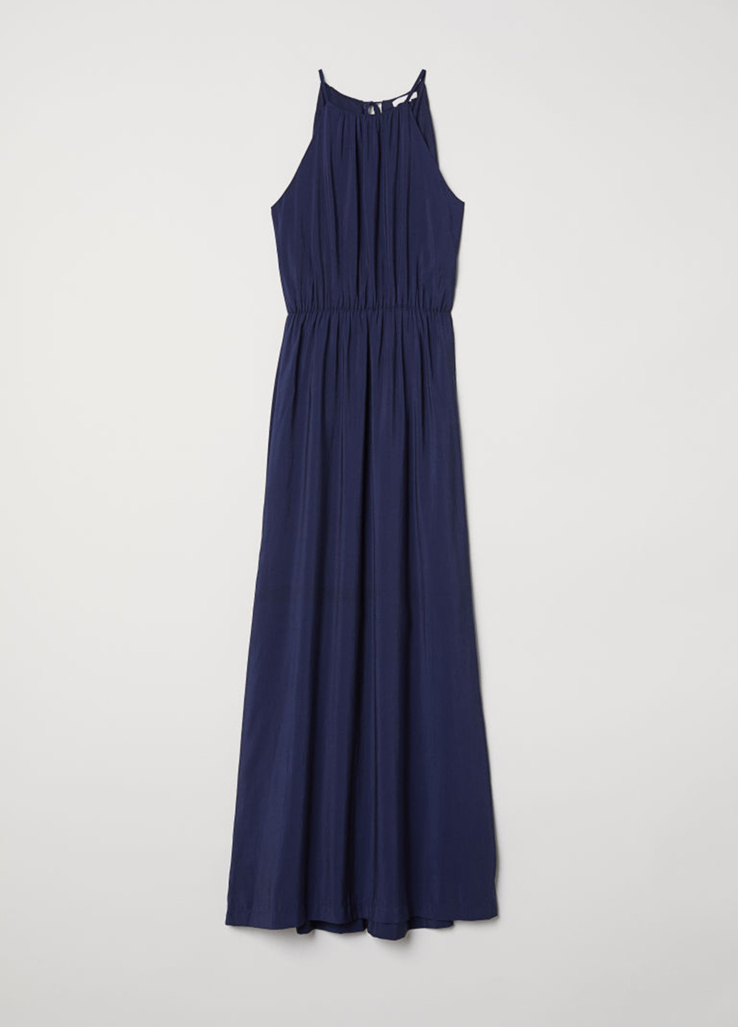 Темно-синя кежуал плаття, сукня з відкритими плечима H&M