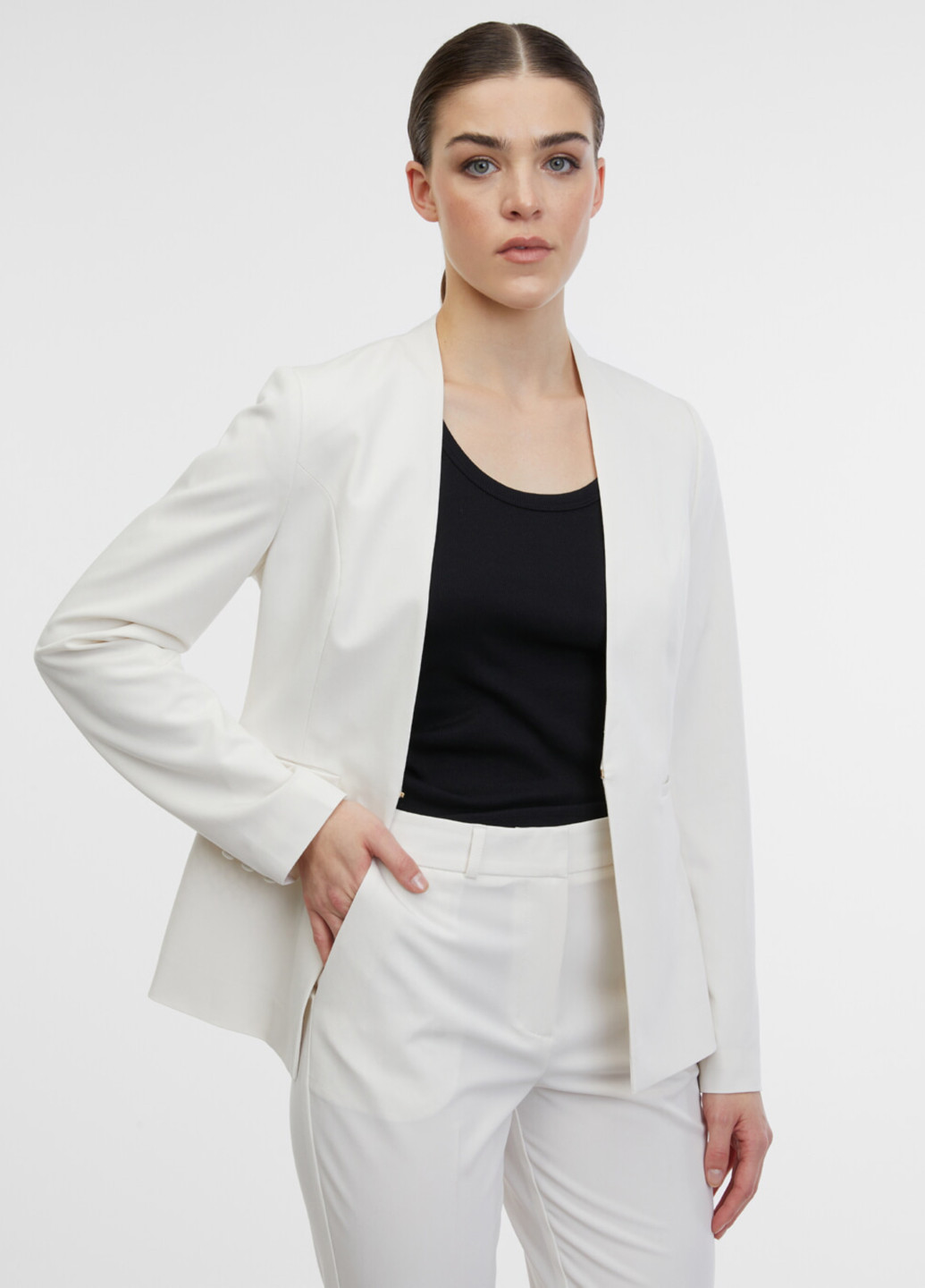 Молочный женский жакет Orsay однотонный - всесезон