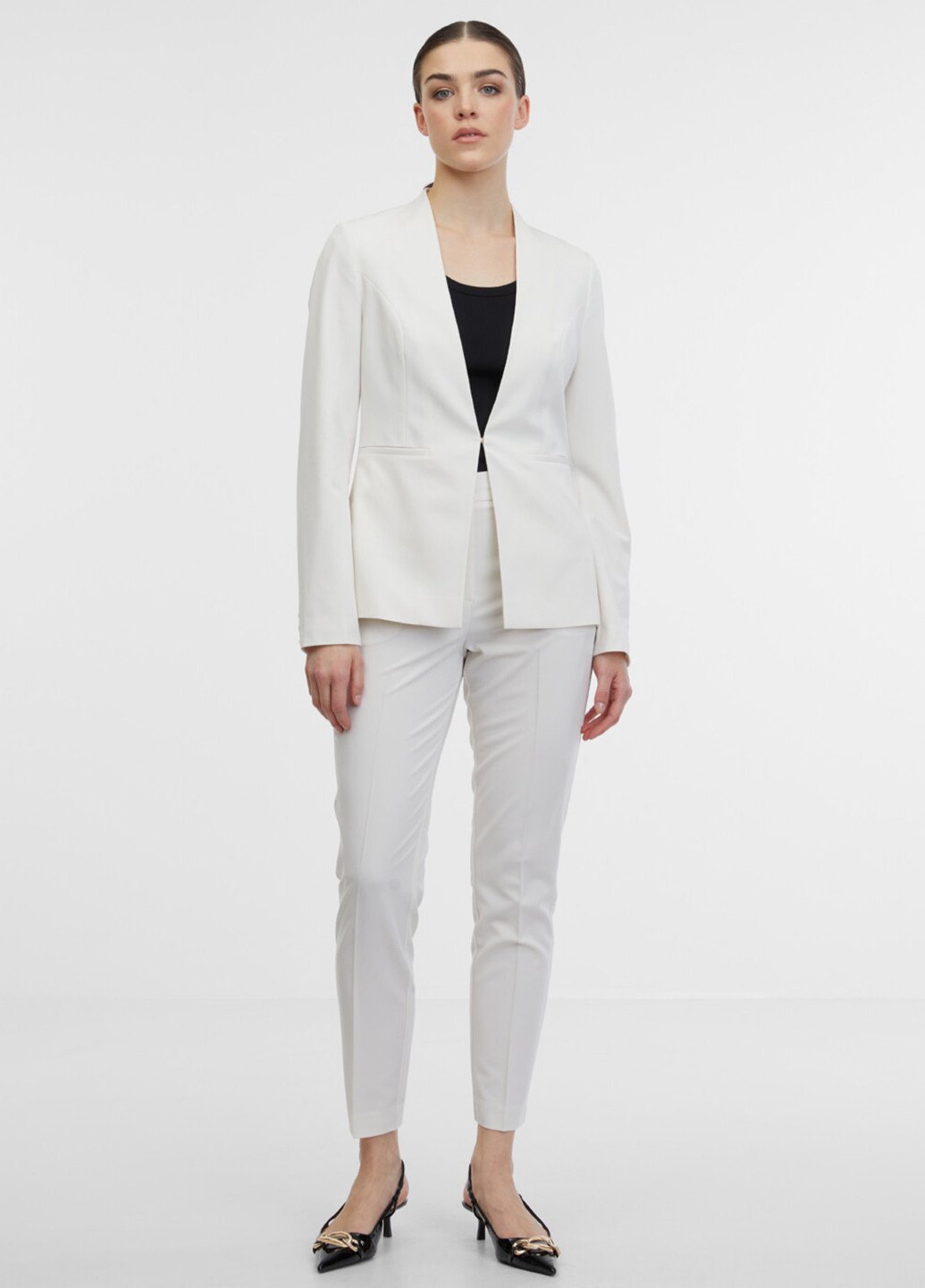 Молочный женский жакет Orsay однотонный - всесезон