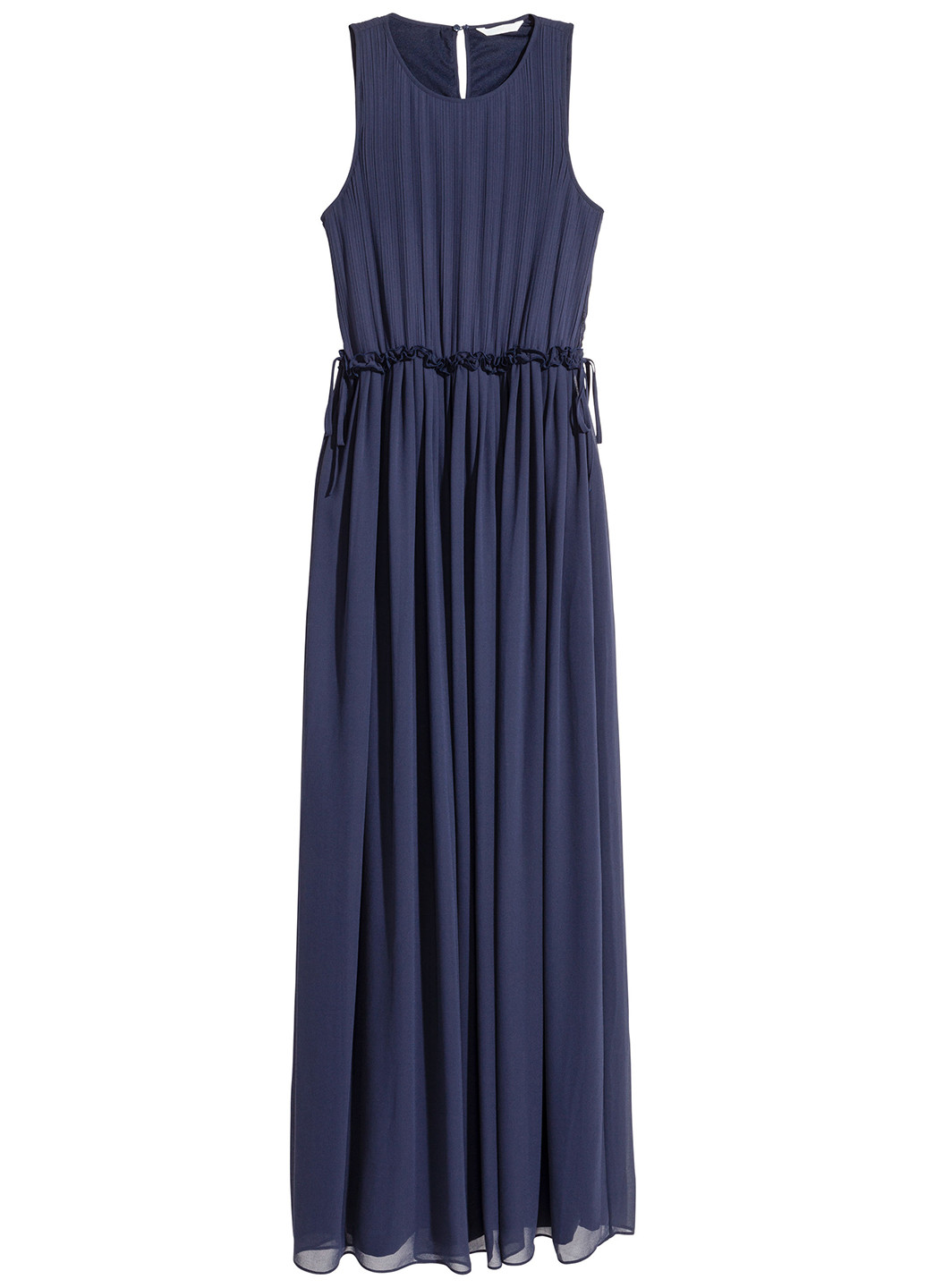 Синее вечернее платье в греческом стиле H&M однотонное