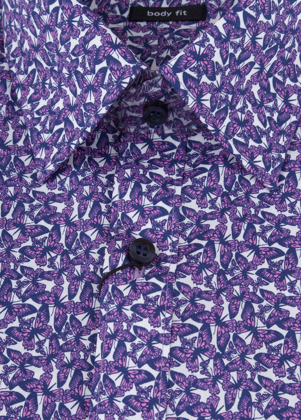 Фиолетовая рубашка однотонная Olymp
