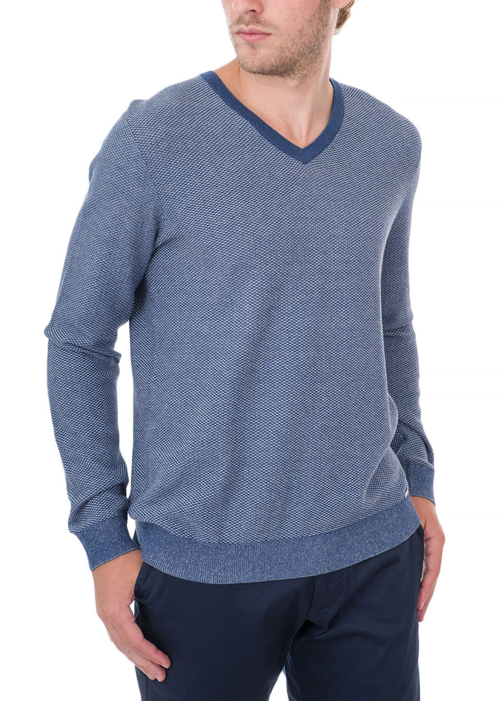 Синий демисезонный пуловер пуловер Olymp