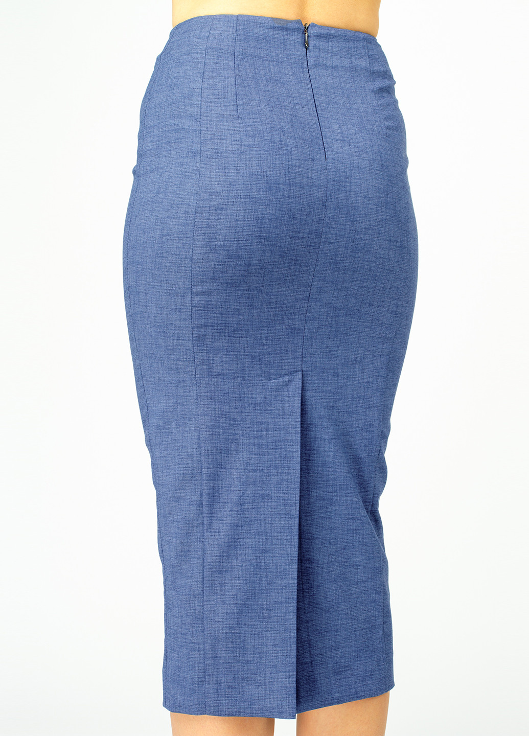 Костюм (жакет, юбка) BGL Комплект (жакет и юбка) юбочный меланж синий деловой вискоза
