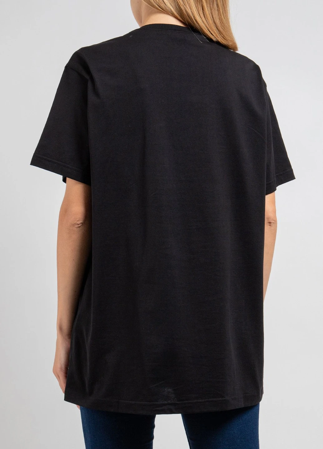 Черная футболка oversize с принтом Givenchy - (250429458)